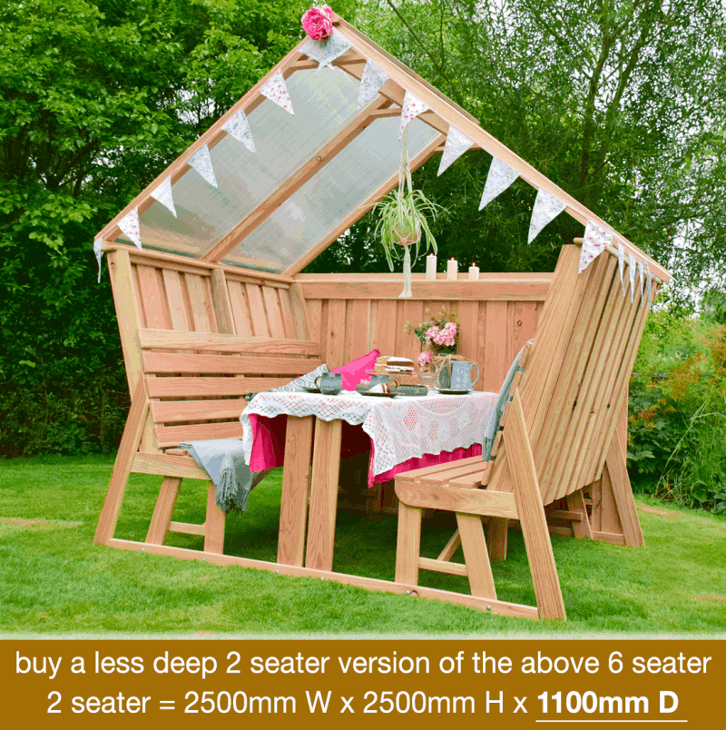 Social Pod with 'Half Open' rear wall Social Pod with 'Half Open' rear wall