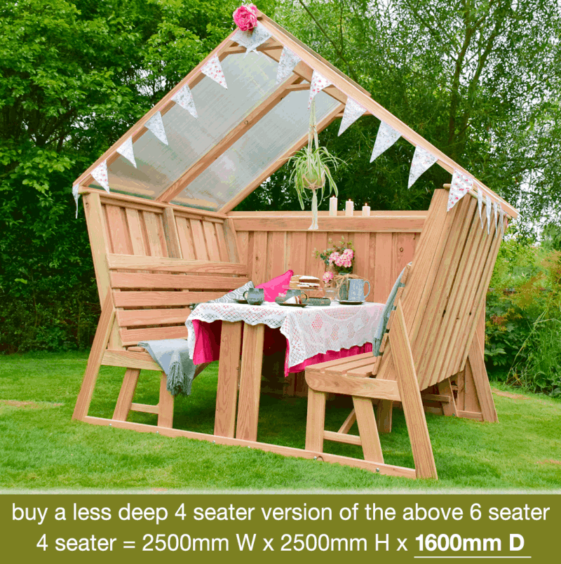 Social Pod with 'Half Open' rear wall Social Pod with 'Half Open' rear wall