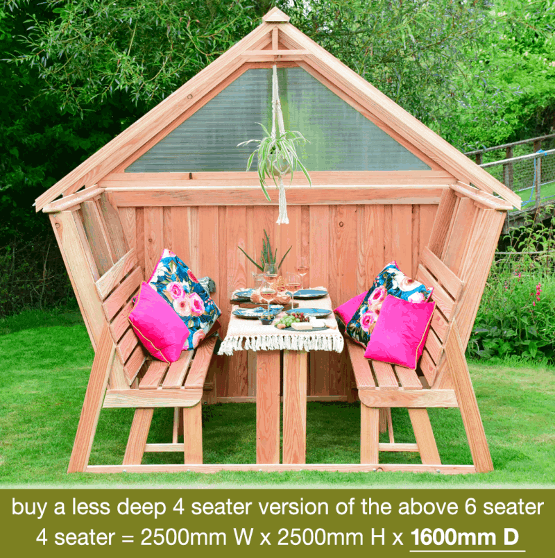 Social Pod with 'Half Poly' rear wall Social Pod with 'Half Poly' rear wall