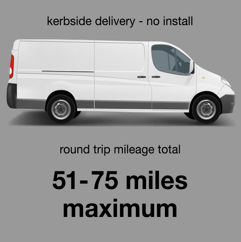 Delivery Only Service 51 to 75 miles max Delivery Only Service